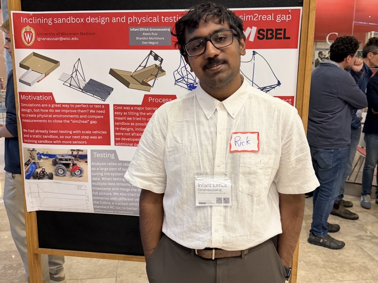 Picture of me standing in front of my poster